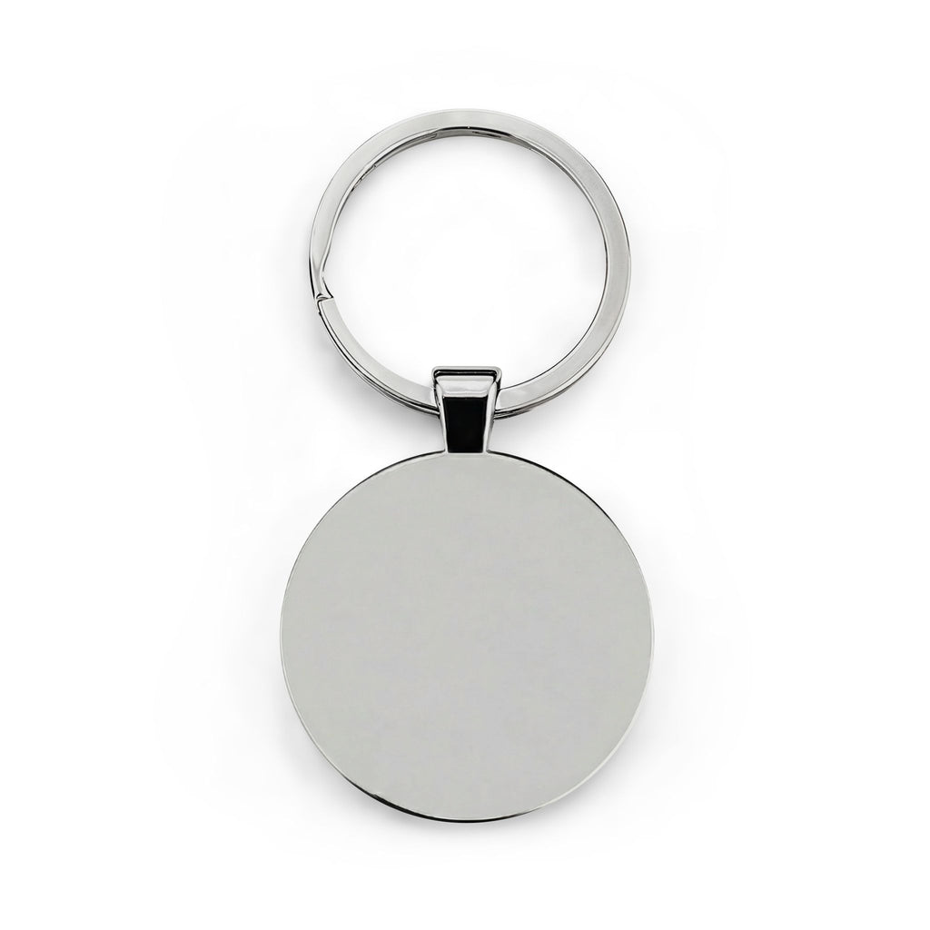 Round Stainless Steel Keychain