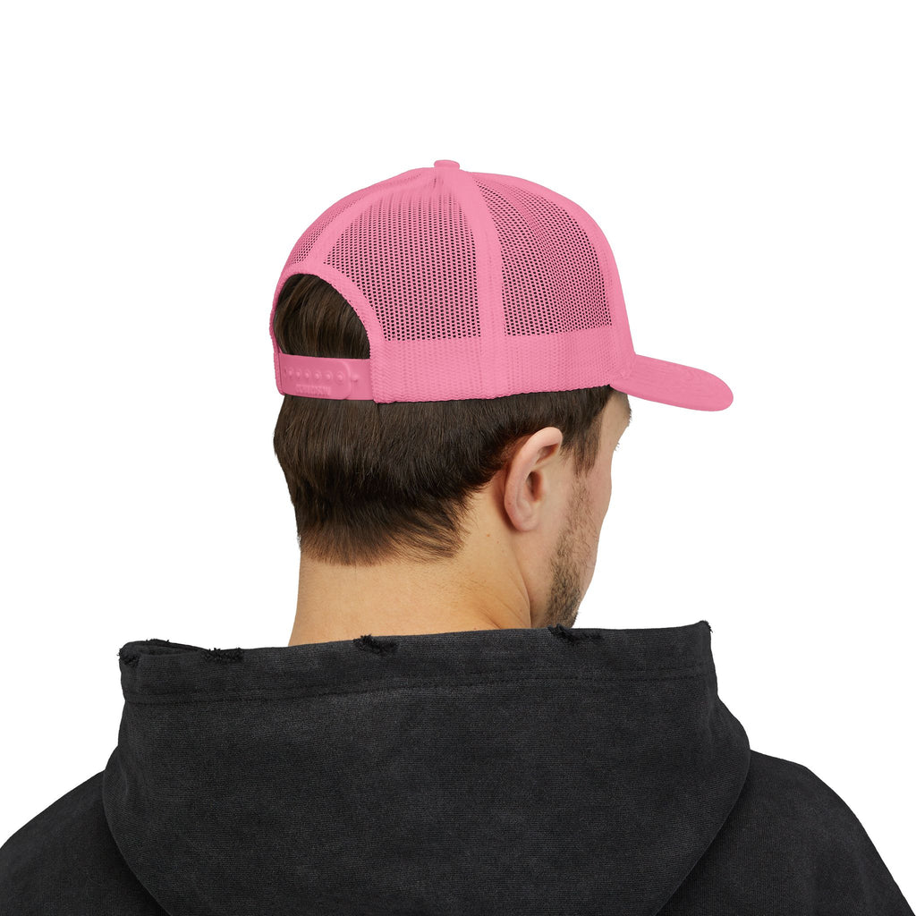Mountain Patch Trucker Cap — TWJ Embroidered Snapback