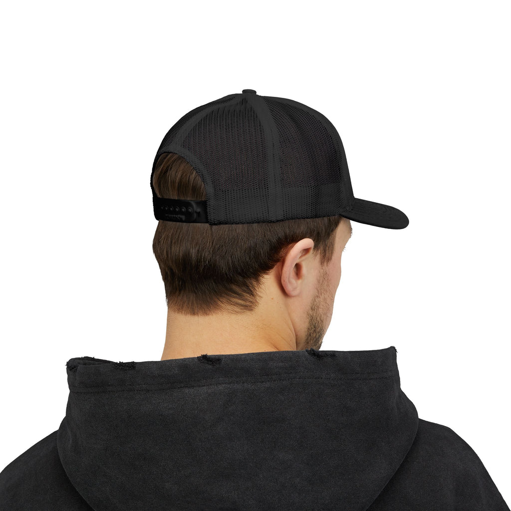 Mountain Patch Trucker Cap — TWJ Embroidered Snapback